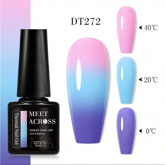 7Ml Thermal Gel Nail Polish 3 Layers Temperature Color Changing Gel - Picture 3 of 9